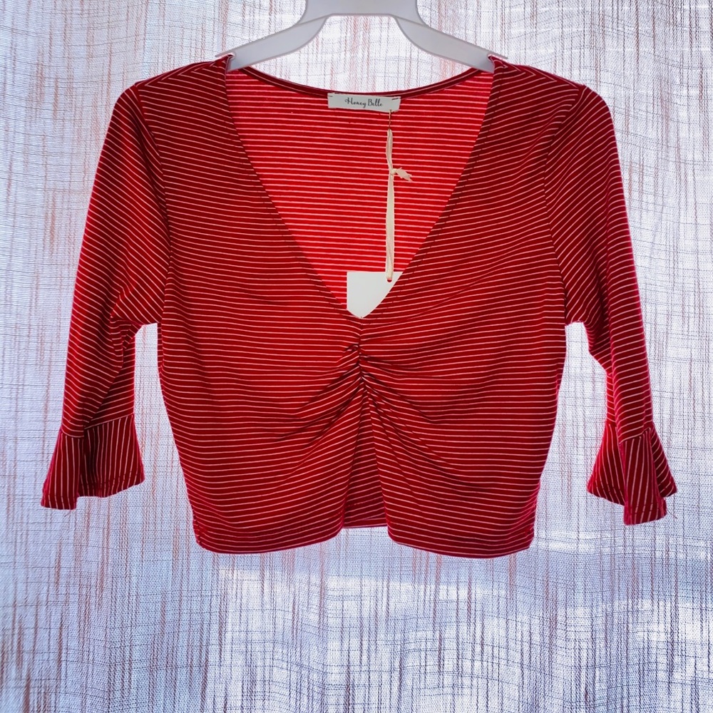 Bell Long Sleeve Red Top!